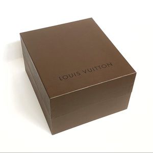 Louis Vuitton brown top lift lid empty storage gift box